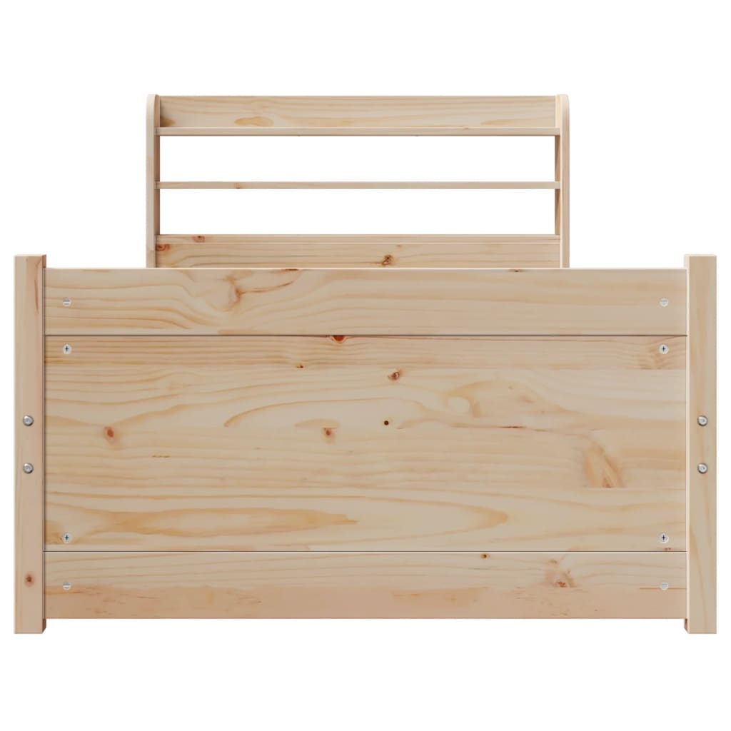 Bed Frame with Headboard without Mattress 90x200 cm